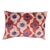 Contemporary Orangy Red Velvet Throw Pillow & Down Insert For Sale