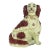 Very Large Vintage Staffordshire Spaniel Dog Hand Painted Collectible For Sale