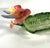 1980s Vintage Fitz & Floyd Tropical Jungle Love Birds Banana Leaf Serving Tray For Sale - Image 10 of 14