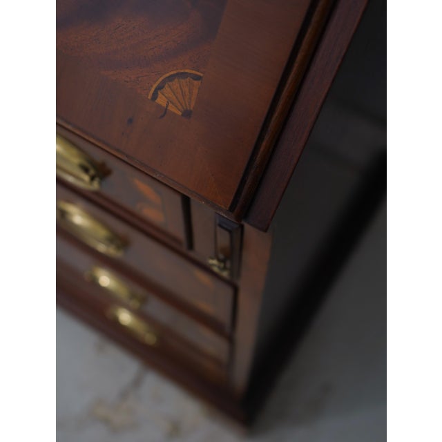 Hekman Flame Mahogany Secretary Desk For Sale - Image 10 of 18