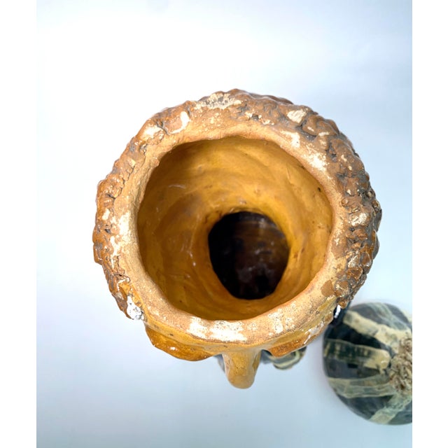 Green Prague Art Pottery Sculpture Figure - 2 Piece For Sale - Image 8 of 9