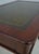Brown English Antique 2 Drawer Mahogany Leather Top Writing Desk For Sale - Image 8 of 17