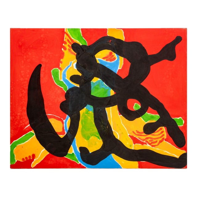 Jack Roth "Rope Dancer #5" Acrylic on Canvas, 1980 For Sale