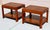 Wood 1970s Vintage Mahogany & Burl-Wood Side Tables - Set of 3 For Sale - Image 7 of 12