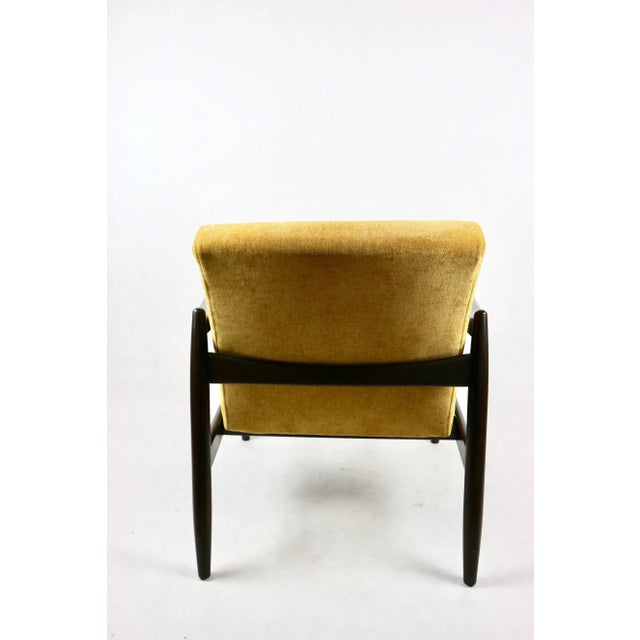 Textile Yellow GFM-64 Armchair attributed to Edmund Homa, 1970s For Sale - Image 7 of 11