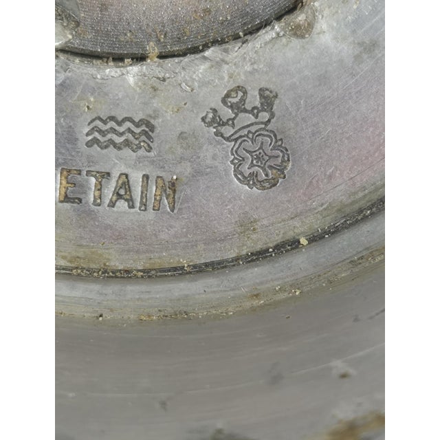 French Chess Tower Pewter Spice Mill, 1960 For Sale - Image 6 of 7