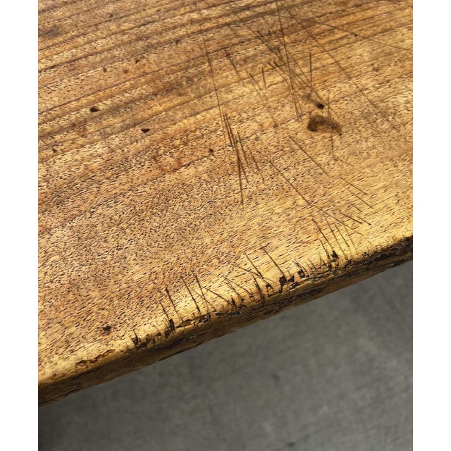 Late 18th Century Monumental 18th-Century Spanish Baroque Style Walnut Trestle Dining / Refectory Table For Sale - Image 5 of 18