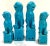 Mid 20th Century Turquoise Chinese Export Foo Dogs - Set of 4 For Sale - Image 5 of 9