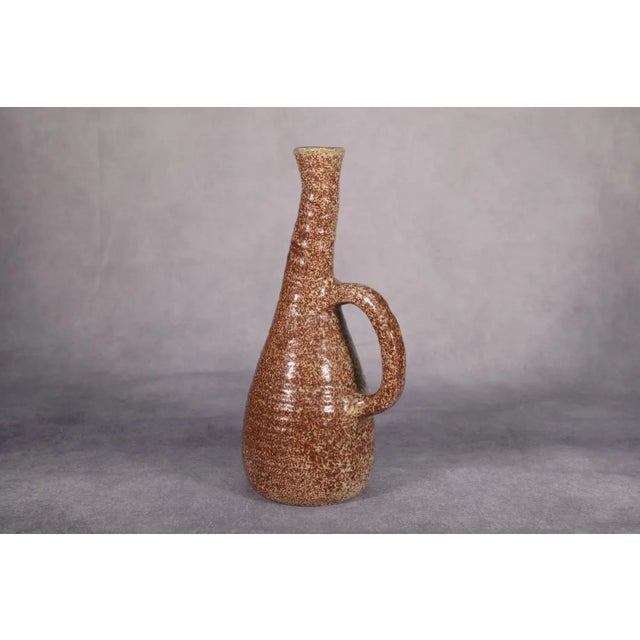 Accolay Ceramic Pitcher with Handle, 1960s For Sale - Image 11 of 11