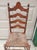 Farmhouse 1960s Ladderback Dining Chair Rush Woven Seat For Sale - Image 3 of 11