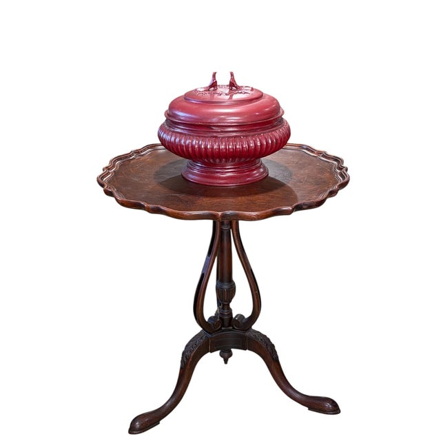 Darktones with a highly desirable, aged patina Georgian style Tilt Top Table, Planked top with a polished wax finish...