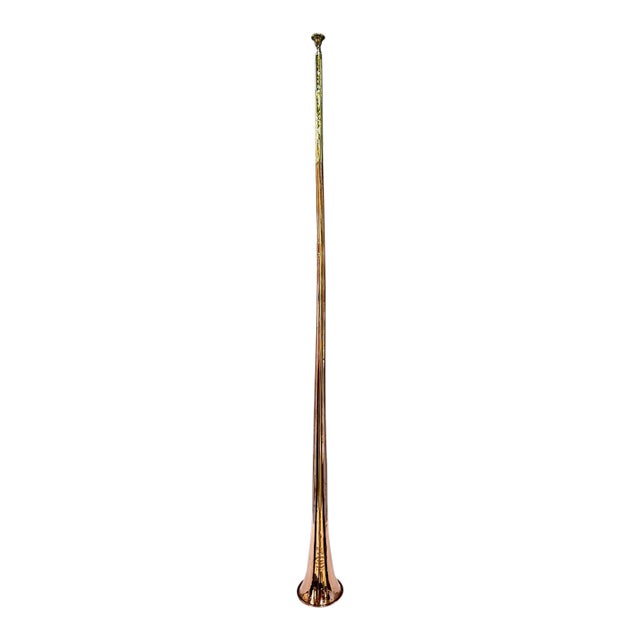 Antique English Brass and Copper Coaching Horn by Boosey & Co., Circa 1880 For Sale