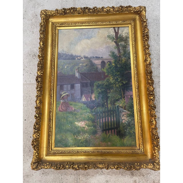 1914 Oil Painting by French Painter G. Gregoire For Sale - Image 4 of 12
