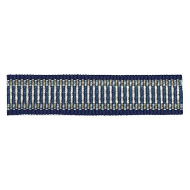 Contemporary Sample - Schumacher Litchfield Braid in Delft For Sale - Image 3 of 3