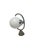 Metal Vintage Art Deco Wall Lamp, Poland, 1950s For Sale - Image 7 of 9