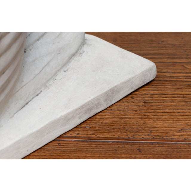 Art Deco Swan Sculpture in Paint & Plaster, 1950s For Sale - Image 9 of 10