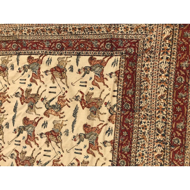 Mid-20th Century Kalamkar Rug For Sale - Image 3 of 13