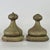 Pair of 19th C. Architectural Salvaged Large Onion Shaped Wood Finials, Painted Green For Sale - Image 4 of 15
