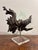 Striking vintage natural burl wood specimen sculpture, beautifully mounted on a clear Lucite base. The wonderfully...