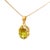 Sphene Diamond 18k Gold Pendant Necklace For Sale - Image 4 of 6