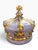 Vintage 1972 Purple & Gold Jeweled Crown Lidded Ceramic Jar For Sale - Image 4 of 8