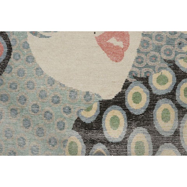 Contemporary Contemporary Distressed Pictorial Wool Rug, by Rug & Kilim, India For Sale - Image 3 of 9
