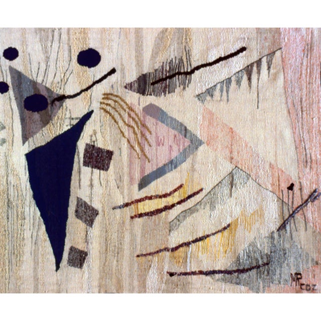 Triangle Vi: Law of Three Series - Hand Woven Contemporary Tapestry For Sale - Image 4 of 4