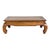 Vintage Chinese Low Kang Two-Tone Elm Coffee Table with Curved Legs For Sale - Image 10 of 18
