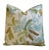 French Provincial Lewis & Wood Wild Thing Botanical Floral Feather/Down Pillow 21" Square For Sale - Image 3 of 7
