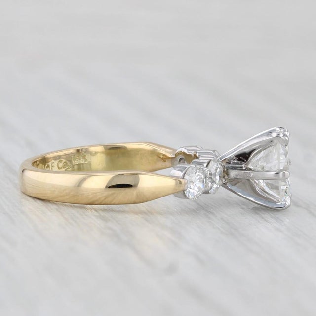 2010s 2.15ctw Round Diamond Engagement Ring 18k Gold Size 6.5 Hearts on Fire Gia For Sale - Image 5 of 8