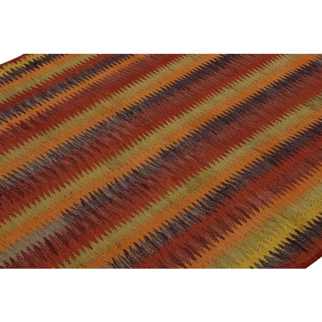 Rug & Kilim 1950s Vintage Persian Kilim Rug in Colorful Stripes by Rug & Kilim For Sale - Image 4 of 7