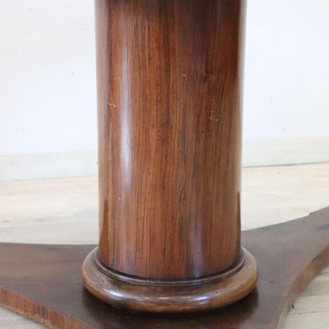 Antique Round Table in Walnut, 1800s For Sale - Image 6 of 12
