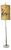 Mid-Century Modernist Italian Floor Lamp with Marble Base, 1950s For Sale
