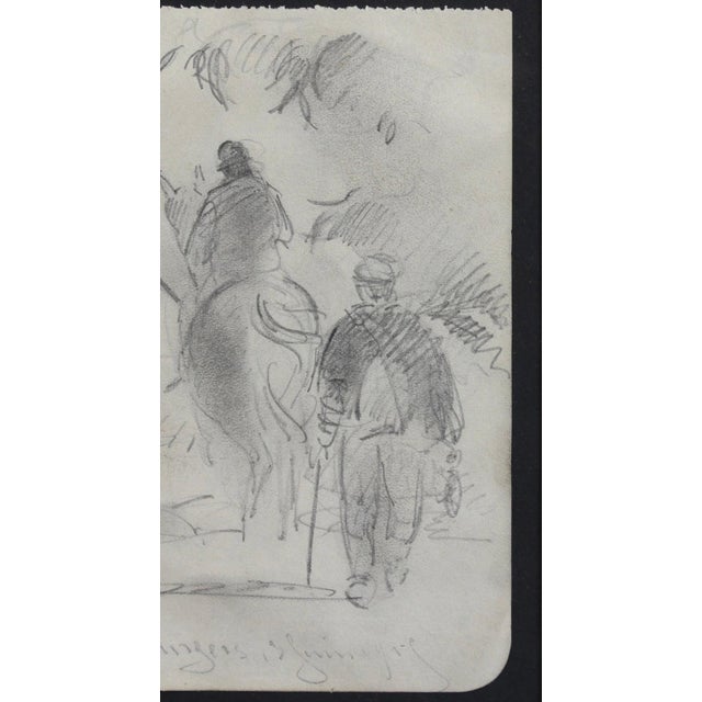 Guillaume Dulac, Returning Home, 1920s, Pencil on Paper For Sale - Image 9 of 11