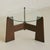 French Brutalist Round Wood + Glass Coffee Table, 1960s For Sale - Image 4 of 8