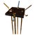 Large Art Deco Italian Standing Coat Rack in Brass and Black Marble, 1950s For Sale - Image 14 of 14