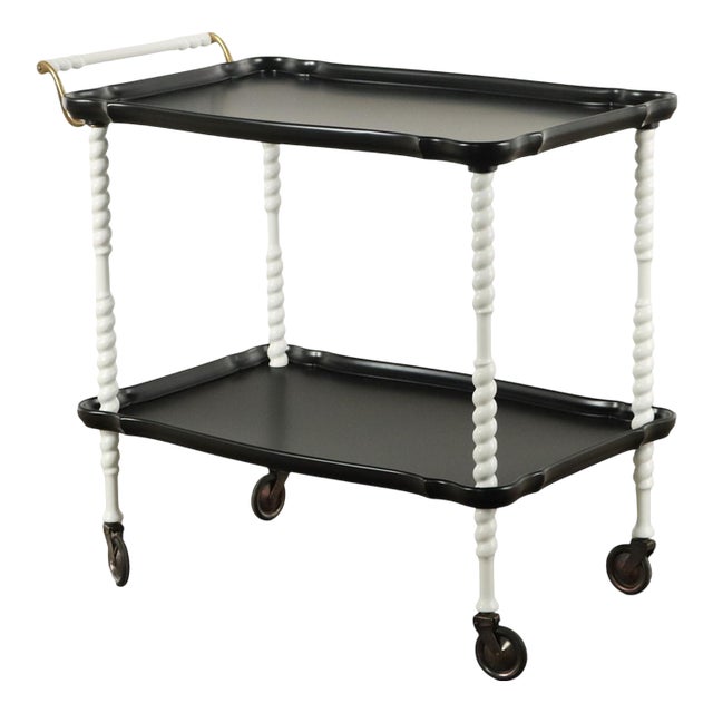 Walnut Service Trolley, 1960s For Sale