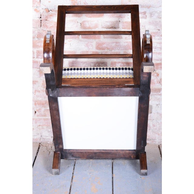 Textile Art Deco Adjustable Armchairs from J. Halabala, Czech, 1920s, Set of 2 For Sale - Image 7 of 18