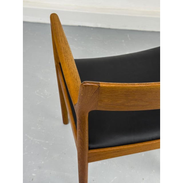 Danish Teak and Leather Armchair by J. Nørgaard for Nørgaards Møbelfabrik, 1960s For Sale - Image 16 of 18