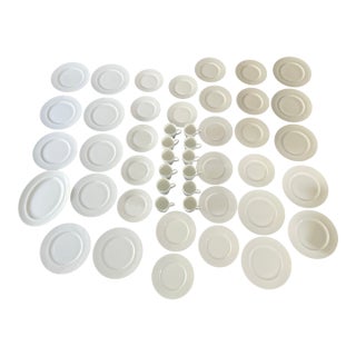 Wedgwood White Dinnerware Set- 48 Pieces For Sale