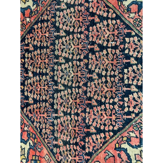 Red Antique Persian Feraghan Sarouk, the Most Decorative, as Is For Sale - Image 8 of 9