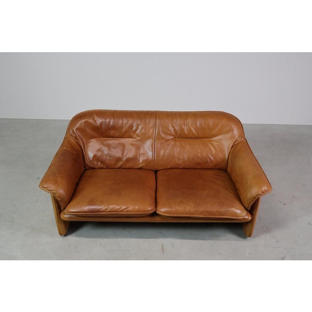 1970s DS-16 Cognac Leather Sofa from de Sede, Switzerland, 1970s For Sale - Image 5 of 18