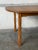 Wood Oak Oval Non-Extendable Dining Table With Turned Oak Legs Vintage Mid-Century Modern 1970s For Sale - Image 7 of 10