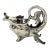 Late 19th Century Art Nouveau German Sterling Fantasy Fish Motif Oil Lamp/Cigar Lighter For Sale