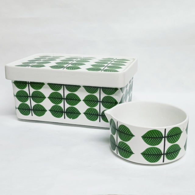 Berså Butter Dish and Creamer Jug ​​by Stig Lindberg Gustavsberg, 1960s, Set of 2 For Sale - Image 13 of 14