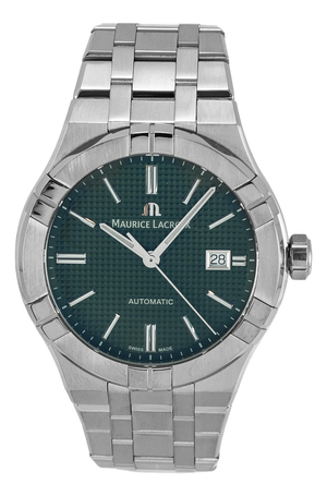 Maurice Laroix Aikon Automatic Date 42mm AI6008-ss00f-630-D Green Steel Watch