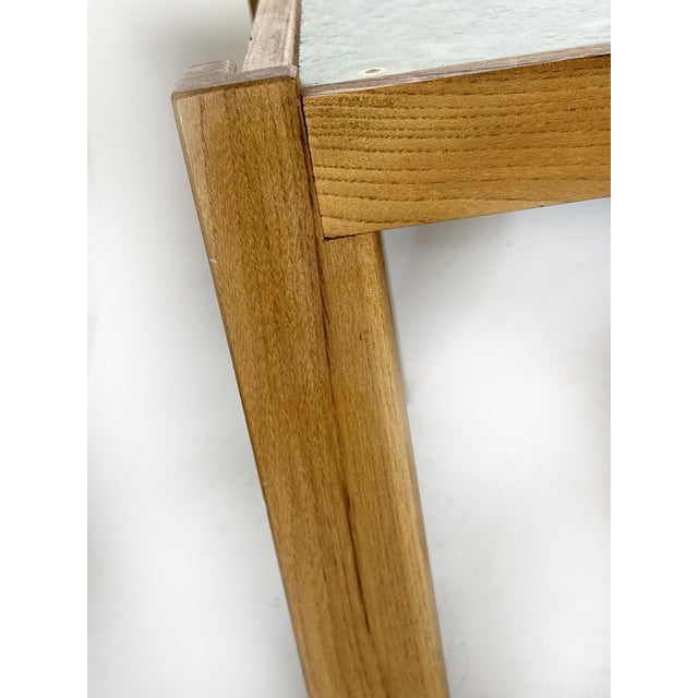 Scandinavian Wood and Ceramic Table, Sweden, 1970s For Sale - Image 9 of 13