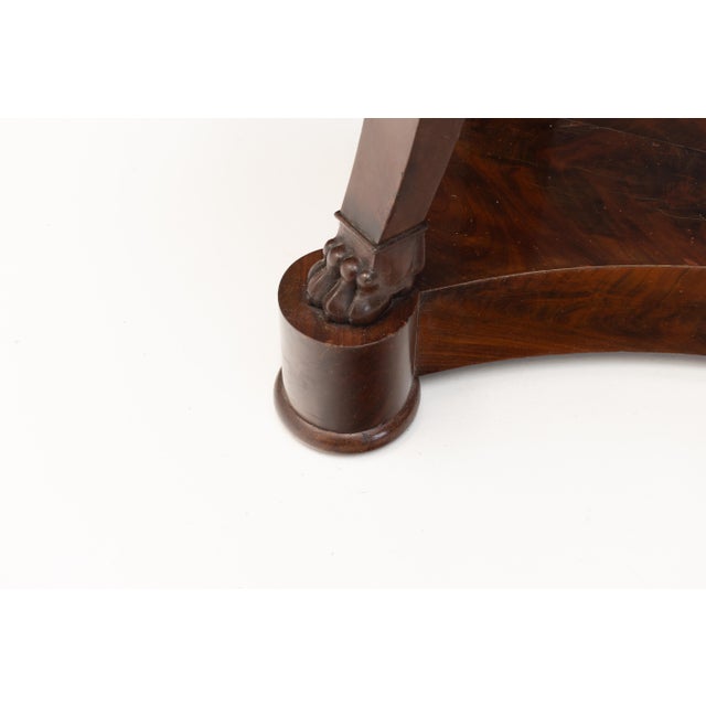 Mahogany Console Table with Marble Top, 1870 For Sale - Image 10 of 11