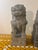 Stone Vintage Hand Carved Stone Foo Dogs Guardian Lions, Pair, Asian Garden Sculptures For Sale - Image 7 of 8