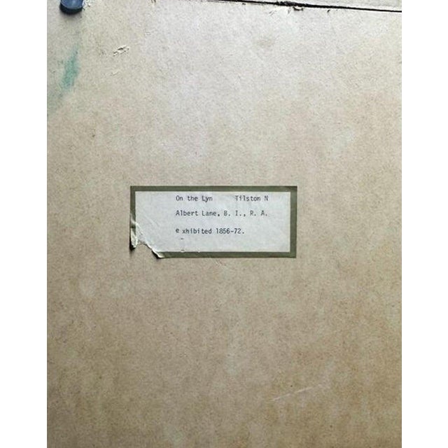 Antique English 19th Century Oil Painting River Lyn Landscape Barnstaple Devon by Albert Lane For Sale - Image 17 of 17